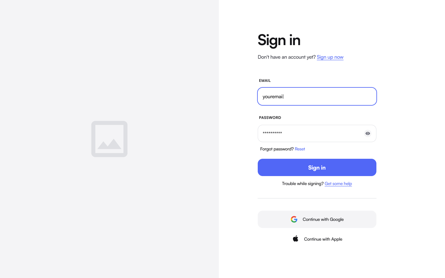 Webflow Account Components Flowbase
